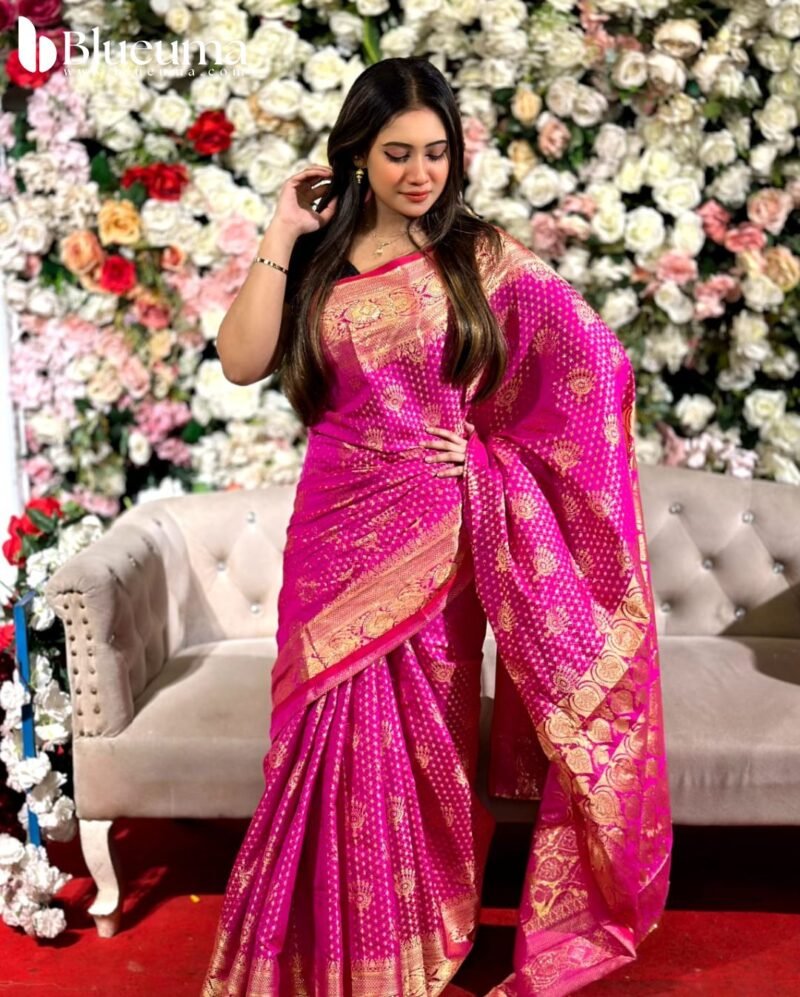 প্রিমিয়াম কাতান বেনারসি শাড়ি (10)