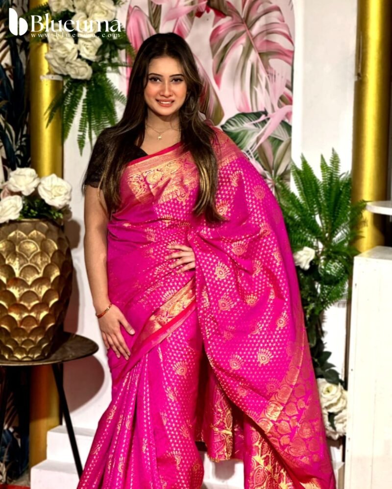 প্রিমিয়াম কাতান বেনারসি শাড়ি (6)