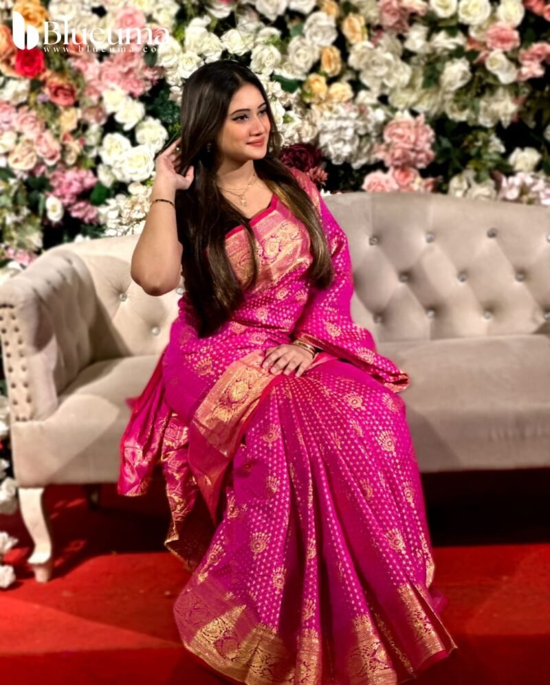 প্রিমিয়াম কাতান বেনারসি শাড়ি (7)