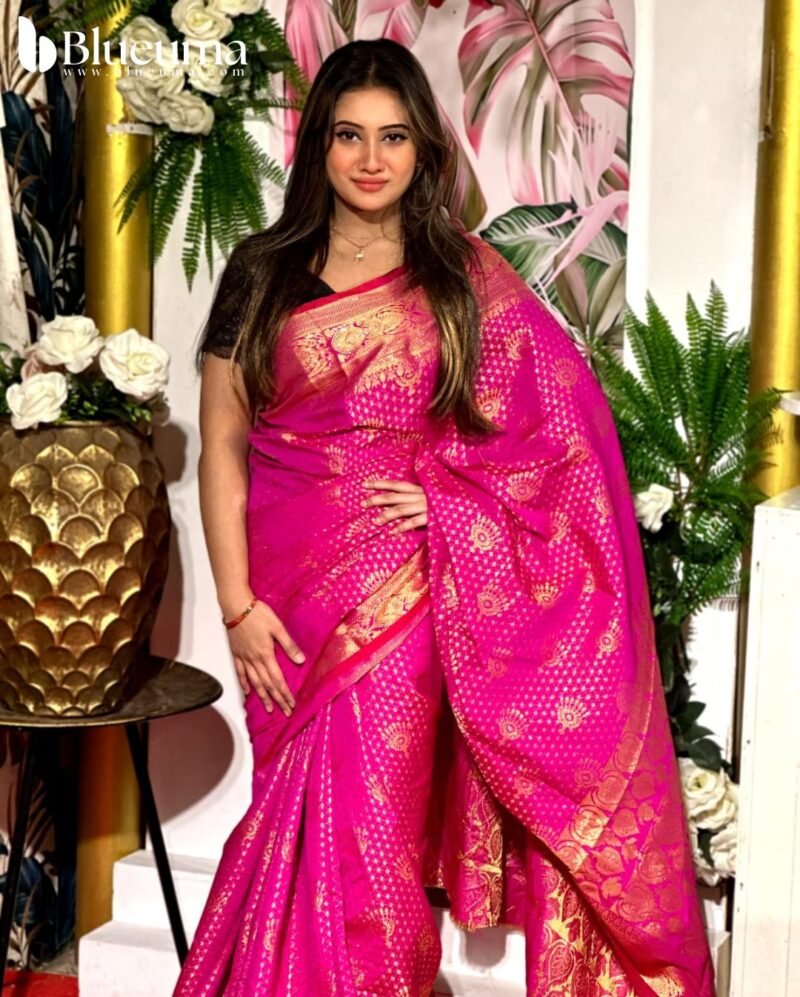 প্রিমিয়াম কাতান বেনারসি শাড়ি (9)