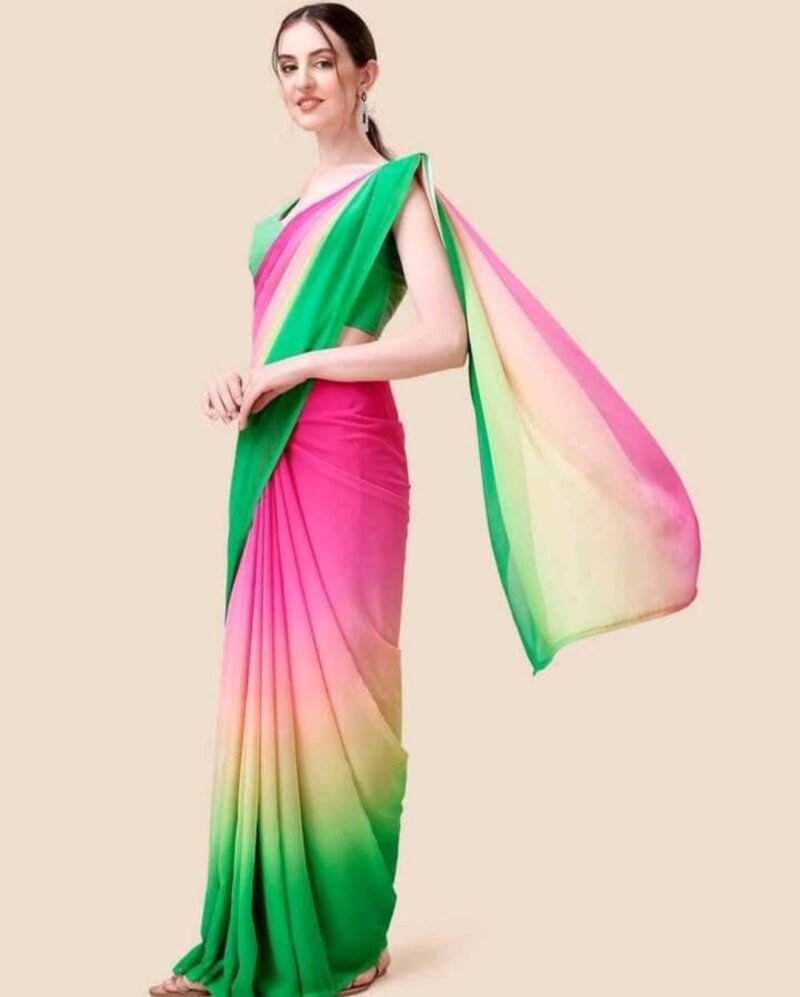 Fashionable Georgette Saree (2)