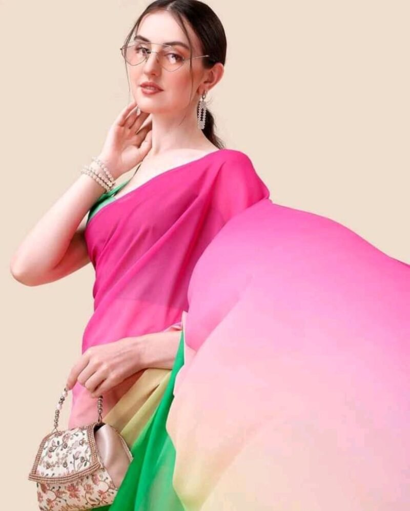 Fashionable Georgette Saree (3)