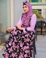 Digital Print Borka Dubai Cherry Fabric (2)