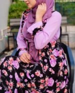 Digital Print Borka Dubai Cherry Fabric (3)