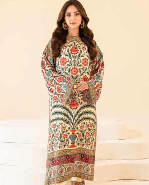 Premium Quality Cherry Silk Digital Print Two Piece