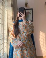 Premium Quality Cotton Skin Print Stitched Three Piece (2)