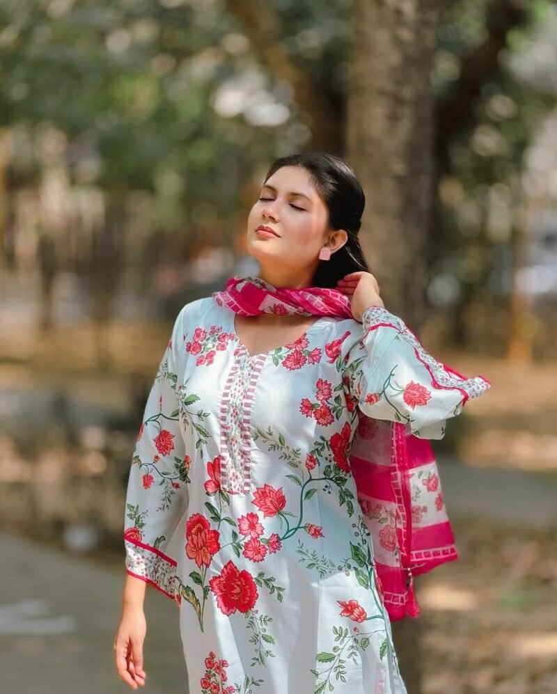 Premium Quality Silk Digital Print Three Piece (3)