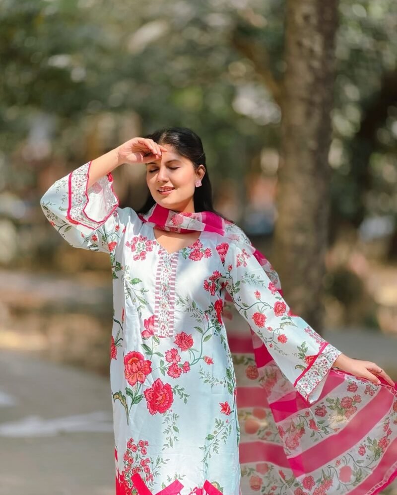 Premium Quality Silk Digital Print Three Piece (5)