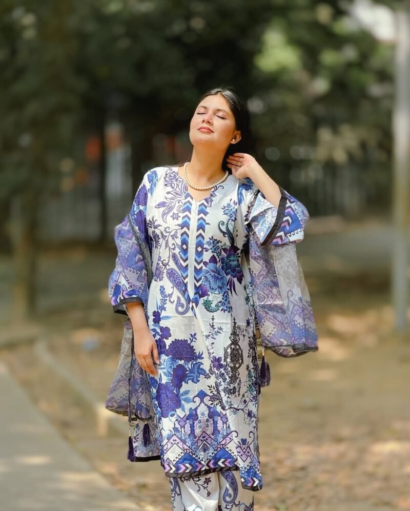 Premium Quality Silk Digital Print Three Piece (5)