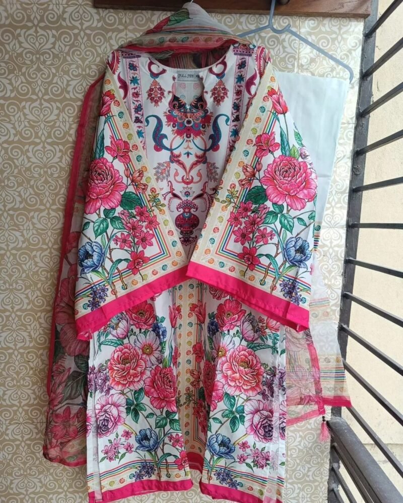 Premium Quality Silk Digital Print Three Piece (6)