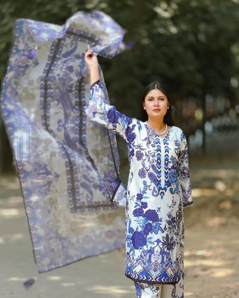 Premium Quality Silk Digital Print Three Piece (7)