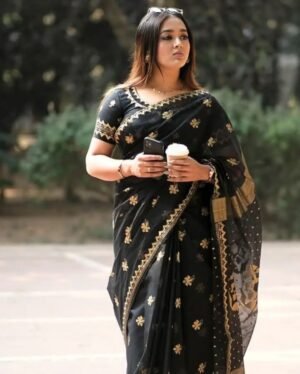 Afsan Print Sharee with Blouse Piece