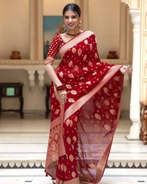 Premium Dhupiyan Sharee with Blouse Piece