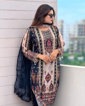 Premium Georgette Readymade Three Piece