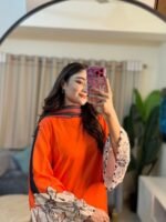 Premium Cotton Silk Digital Print Three Piece (5)