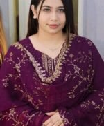 Premium Georgette Embroidered Four-Piece Set (6)