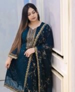 Premium Georgette Embroidered Four-Piece Set (7)