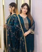 Premium Georgette Embroidered Four-Piece Set (8)