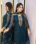 Premium Georgette Embroidered Four-Piece Set (9)