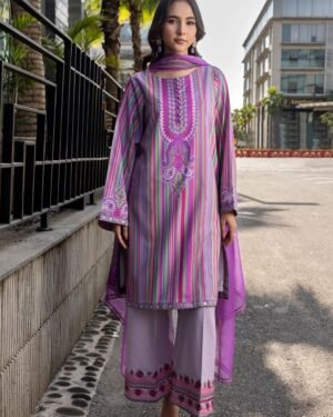 Premium Quality Digital Print Three Piece