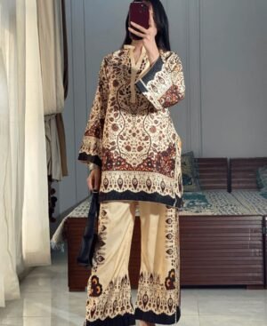 Premium Quality Lawn Cotton Silk Digital Print Two Piece