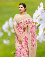 Half silk screen print sharee