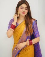 Kanjivaram katan Sharee with blause pcs (3)