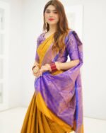 Kanjivaram katan Sharee with blause pcs (4)