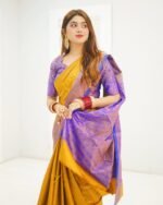 Kanjivaram katan Sharee with blause pcs (6)