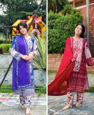 Premium Dubai Silk Three Piece Set