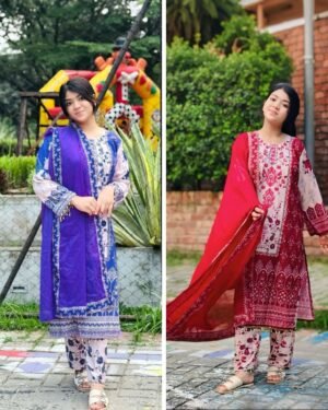 Premium Dubai Silk Three Piece Set