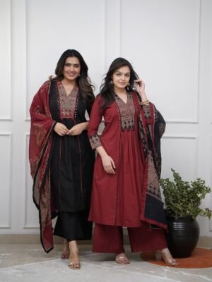 Premium Cotton Readymade Three Piece