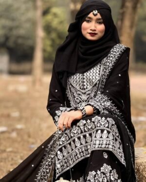 Soft Jorjet With sequence embroidery Three Piece