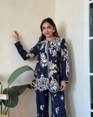 Premium Cotton Embroidery 2-Piece