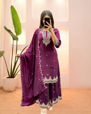 Premium Garara Dress with Elegant Embroidery Work