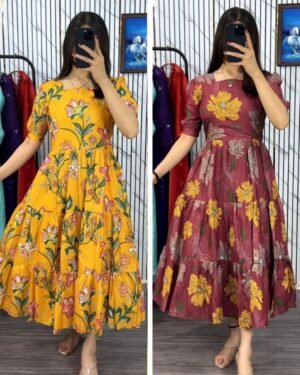 Premium Readymade Cotton Two Piece Kurti Set