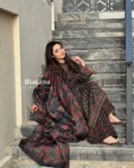 Premium Digital Print Lace Work ReadyMade Three Piece