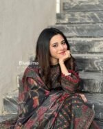 Premium Digital Print Lace Work ReadyMade Three Piece (2)