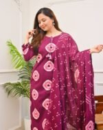 Premium Chunri Print Soft Cotton Three Piece (5)