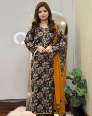 Premium Cotton Readymade Three Piece