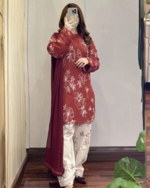 Premium Cotton Skin Print 3 Piece Set