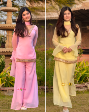 Premium Georgette Sequence Three Piece