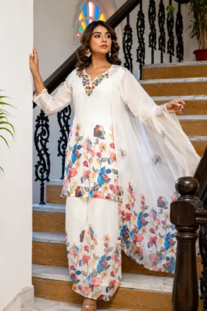 Georgette Western Three Piece