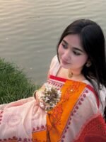 Half Silk Butik Sharee with Blouse Piece (2)