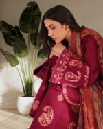 Premium Digital Printed Three Piece with Lace Work (4)