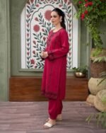 Premium Linen Embroidery Two Piece