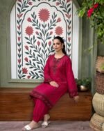 Premium Linen Embroidery Two Piece